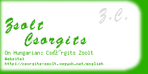 zsolt csorgits business card